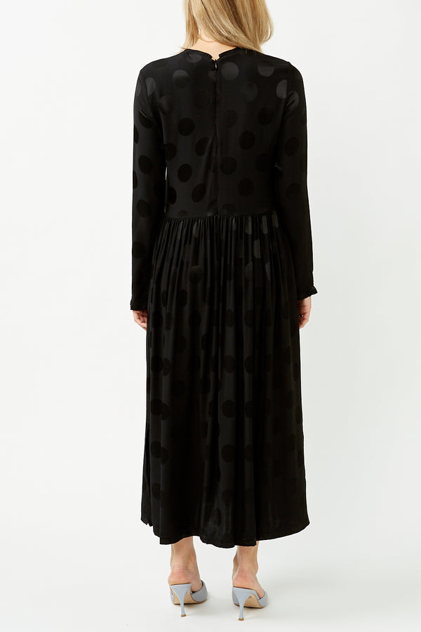 Black Gran Jacquard Docca Dress
