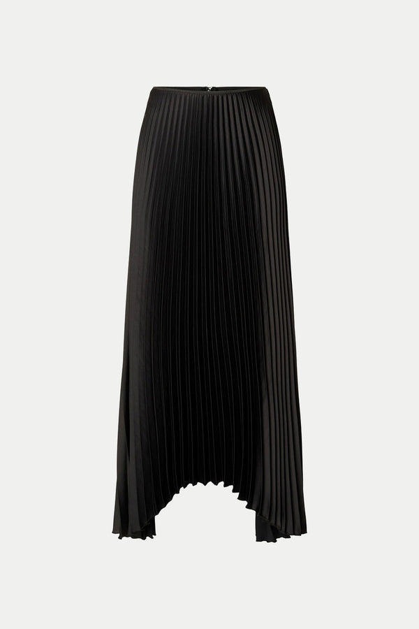 Black Tina Pleated Skirt