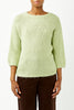 Apple Green 3/4 Sleeve Knit