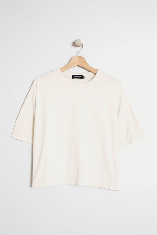 Ecru Soft Cotton T-Shirt