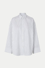 Bright White Stripe Marika Shirt