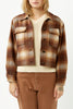 Brown Dylan Cropped Shacket