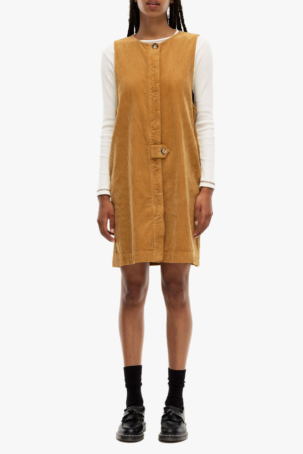 Camel Sun Corduroy Dress