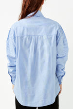 Blue Kendall Ruffle Shirt