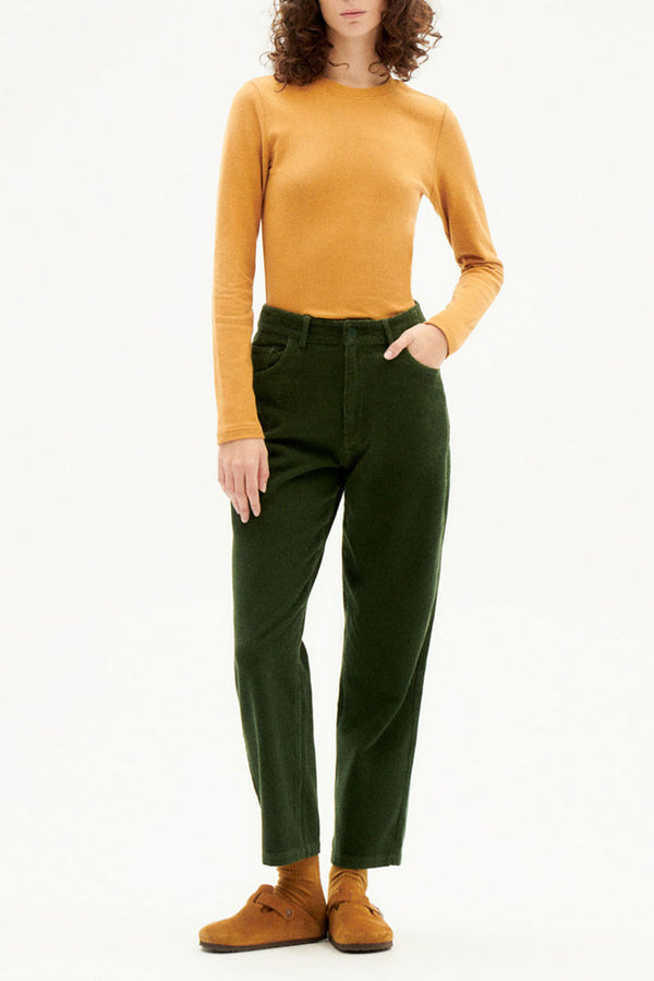 Dark green best sale corduroy pants womens