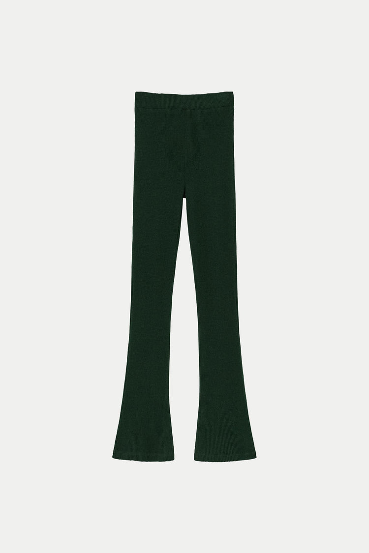 Dark Green Knitted Pants