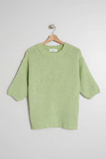 Apple Green 3/4 Sleeve Knit