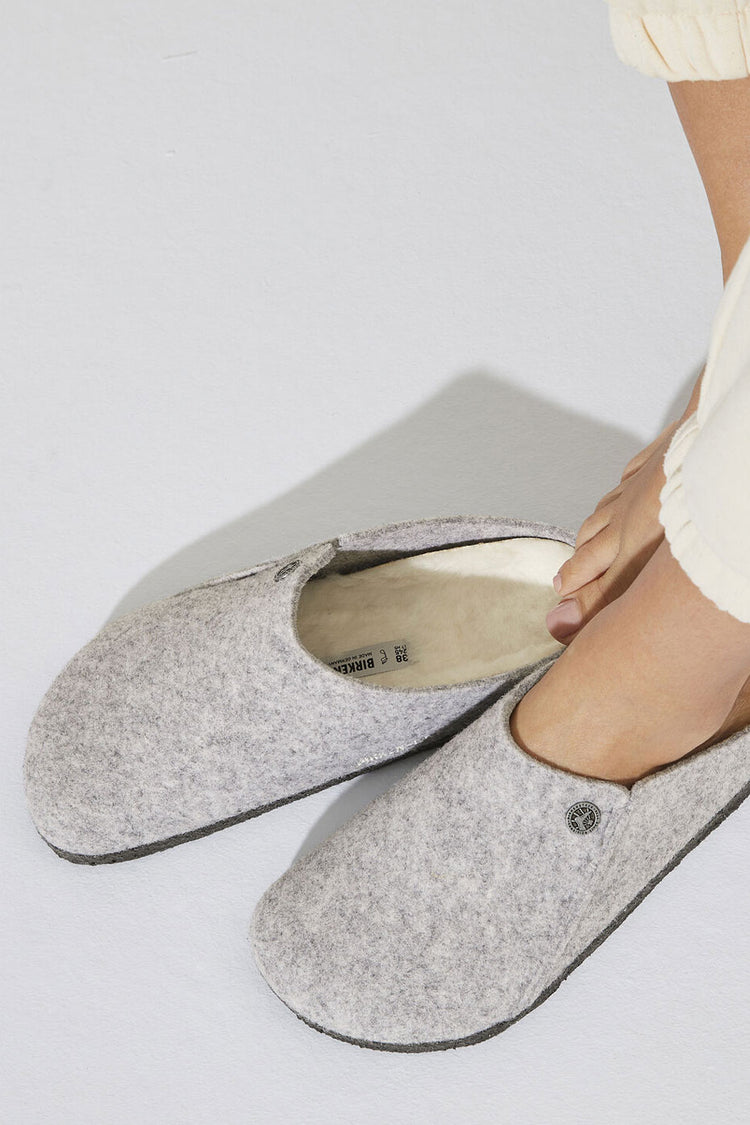 Light Gray Zermatt Shearling Slipper Womens