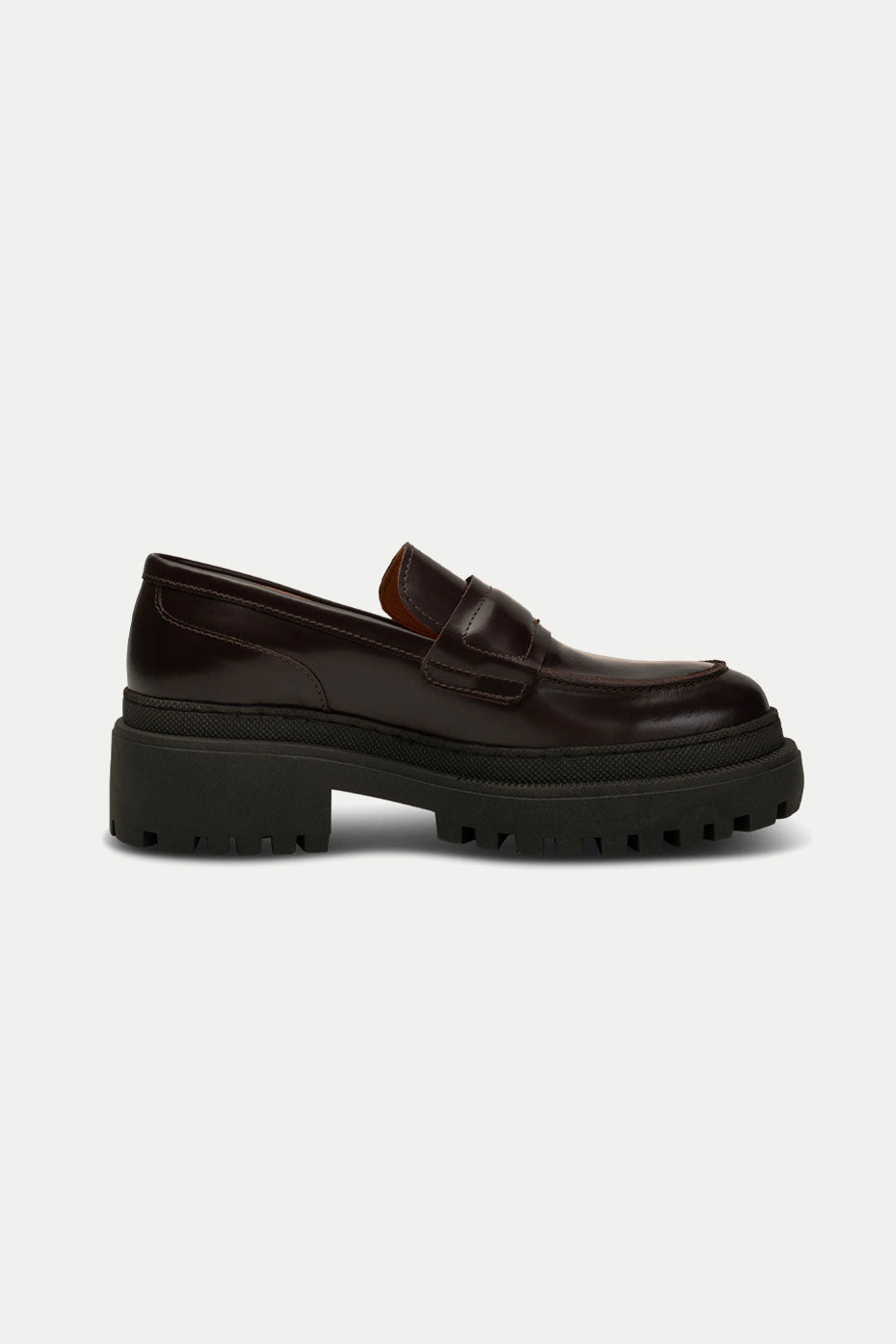 Bordeaux High Shine Iona Saddle Loafer