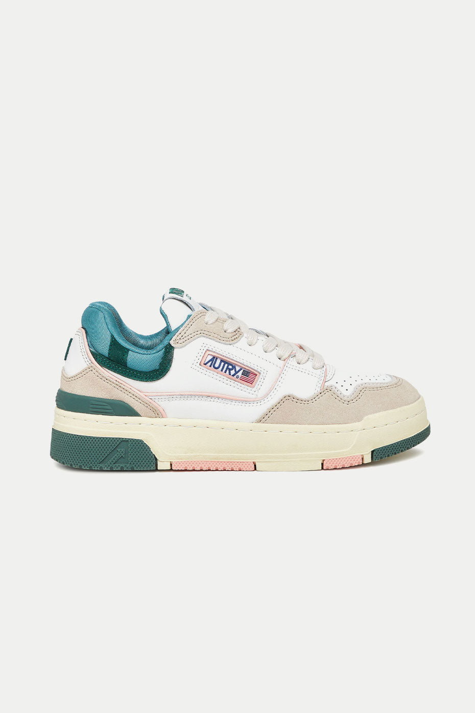 Multi Green CLC Leather Trainers Womens