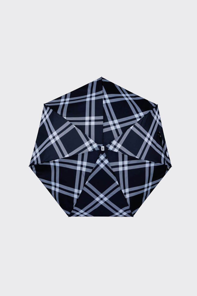 Black & White Plaid Camden Tweed Umbrella