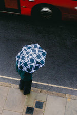 Black & White Plaid Camden Tweed Umbrella
