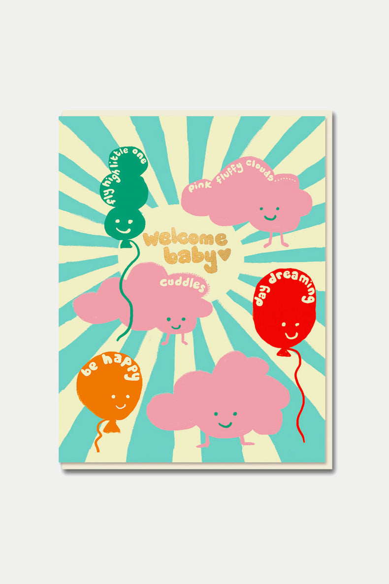 New Baby Clouds Card