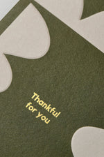 Thankful For You Embossed Card