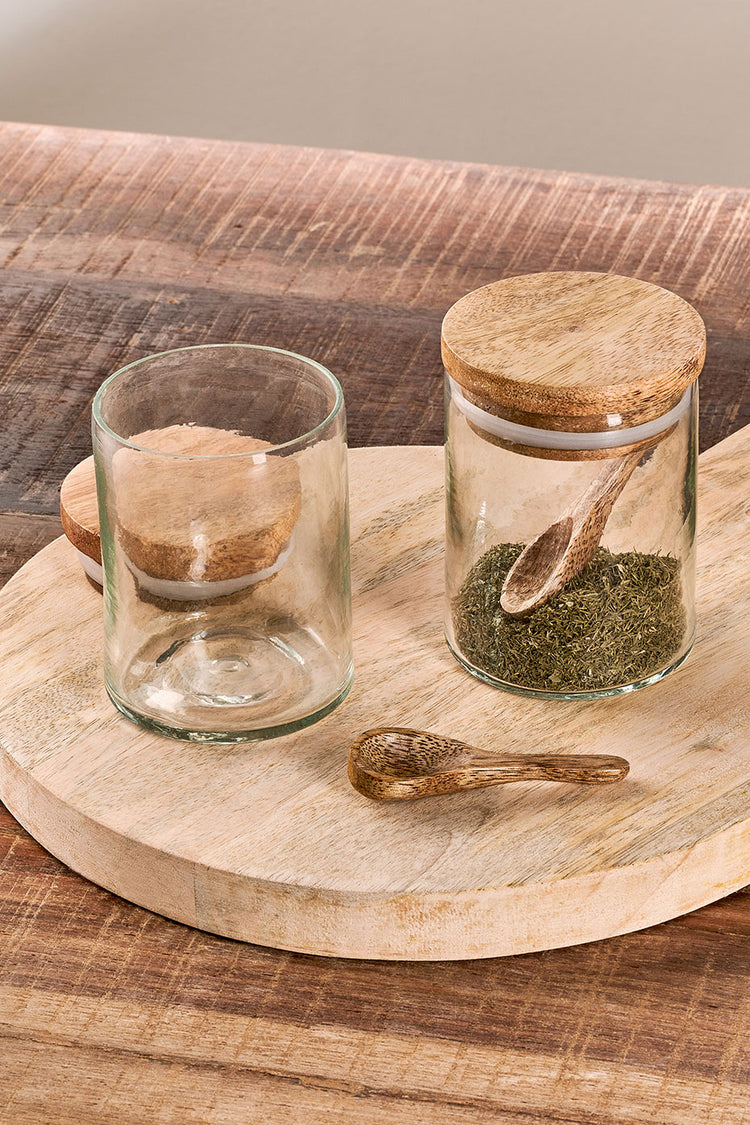 Clear Izaan Spice Jar - Set of 3