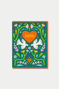 1973 Congrats Love Birds Card 