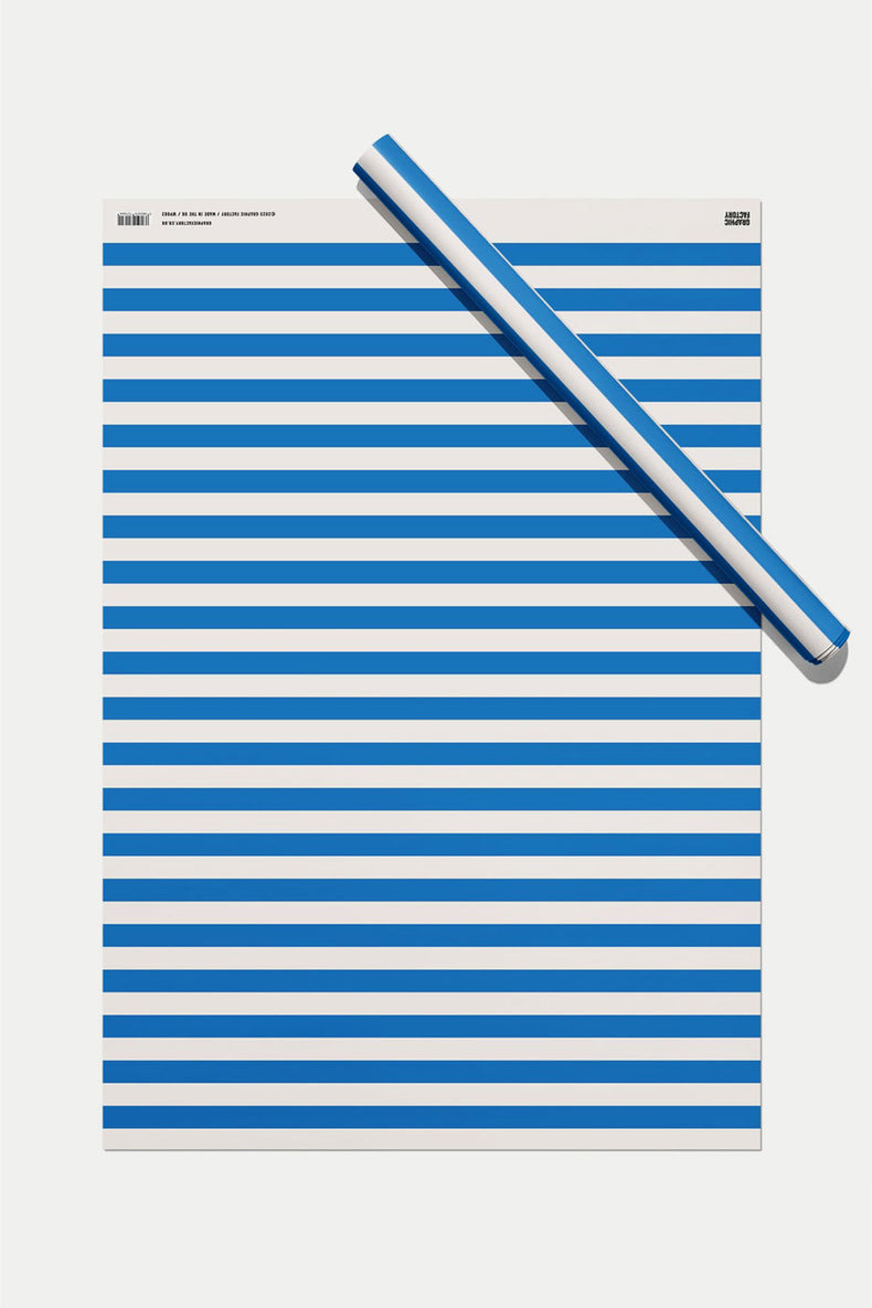 Blue Stripe Gift Wrap