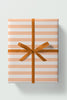 Peach Stripe Gift Wrap