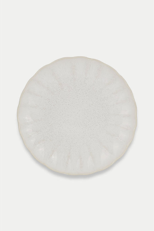 Cream Aruvi Dinner Plate