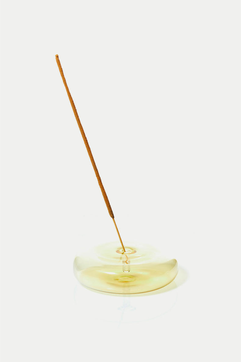 Yellow Dimple Incense Holder