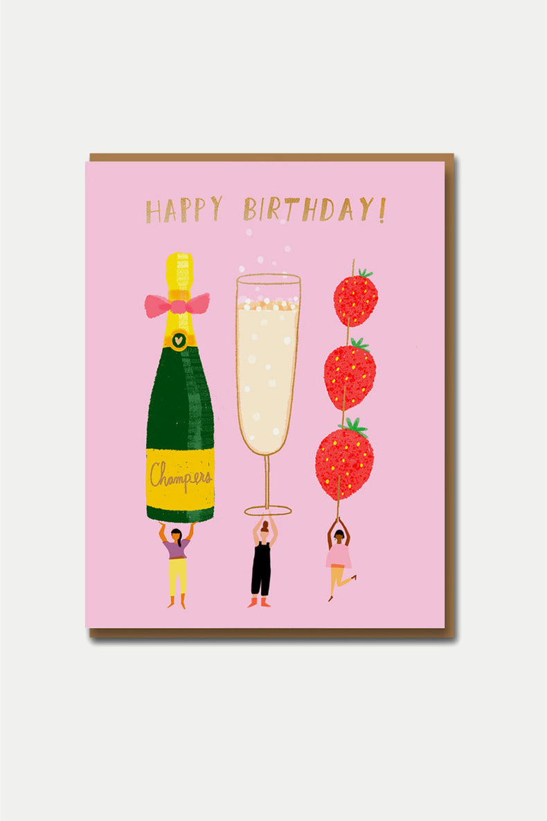 Champagne Wishes Card