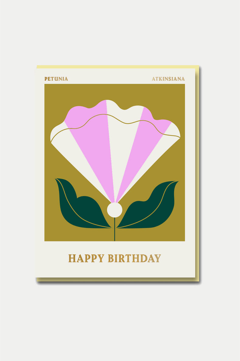 Columbia Road - Petunia - Happy Birthday Card