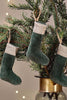 Forest Green Karru Cotton Velvet Mini Stocking