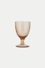 Dusty Terracotta Yala Hammered Wine Glass