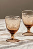 Dusty Terracotta Yala Hammered Wine Glass