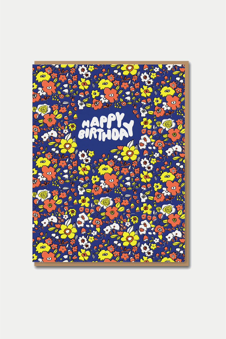 Calico Birthday Card