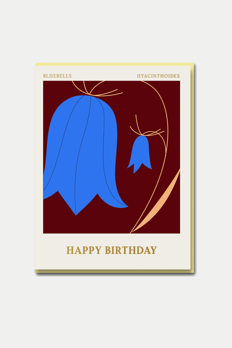 Columbia Road - Bluebell - Happy Birthday Card