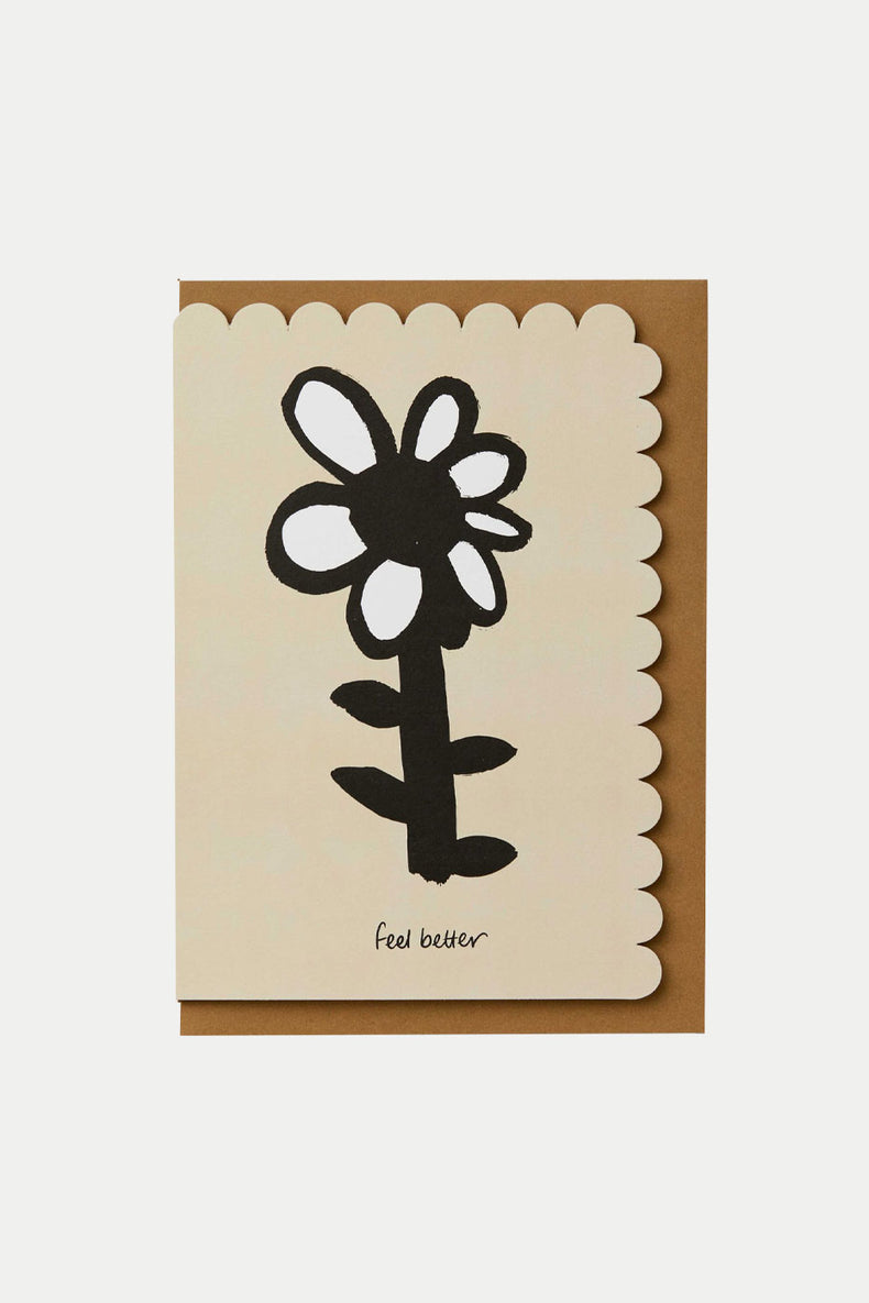 Daisy Flower Get Well Soon Card