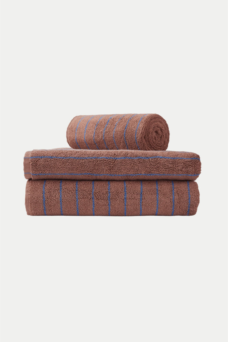 Camel & Ultramarine Naram Bath Towel