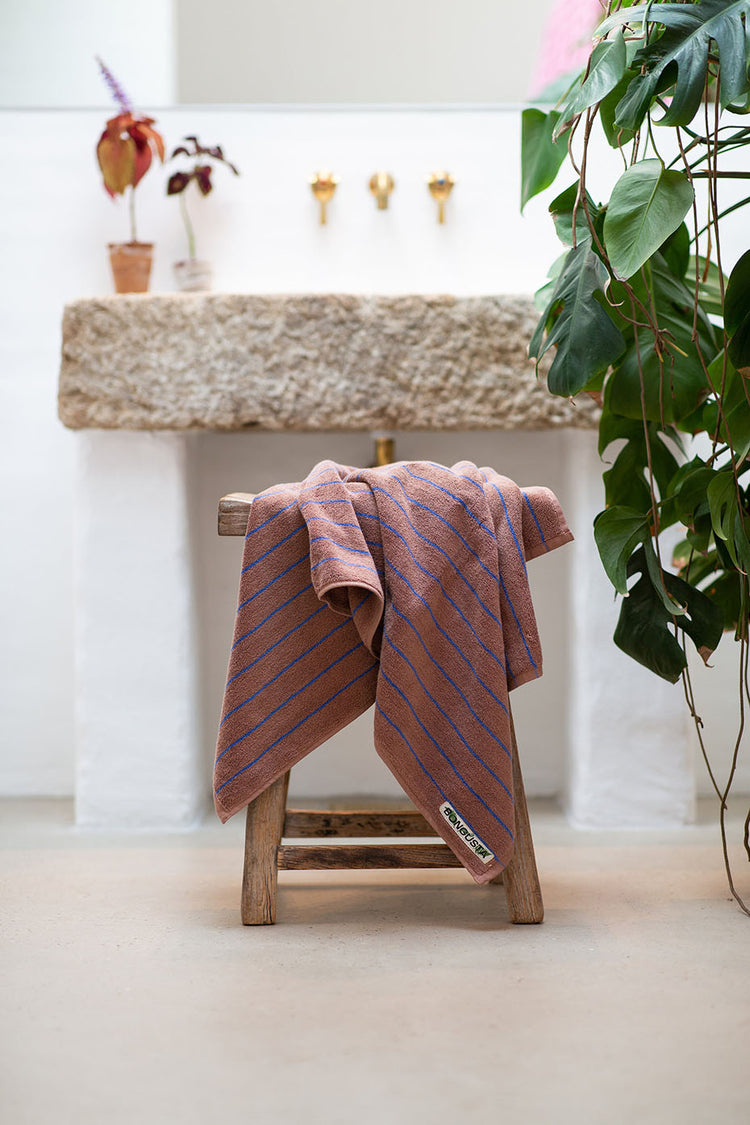 Camel & Ultramarine Naram Bath Towel