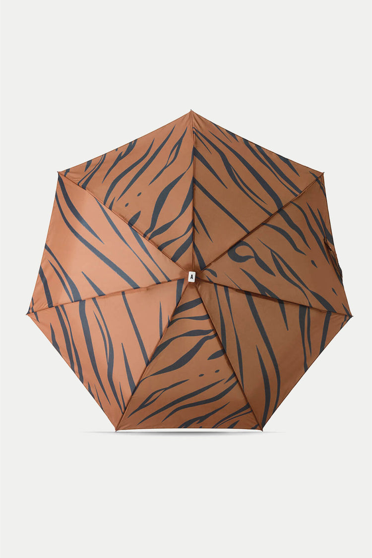 Tiger Print Eugene Compact Umbrella