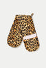 Leopard Pink Double Oven Mitt