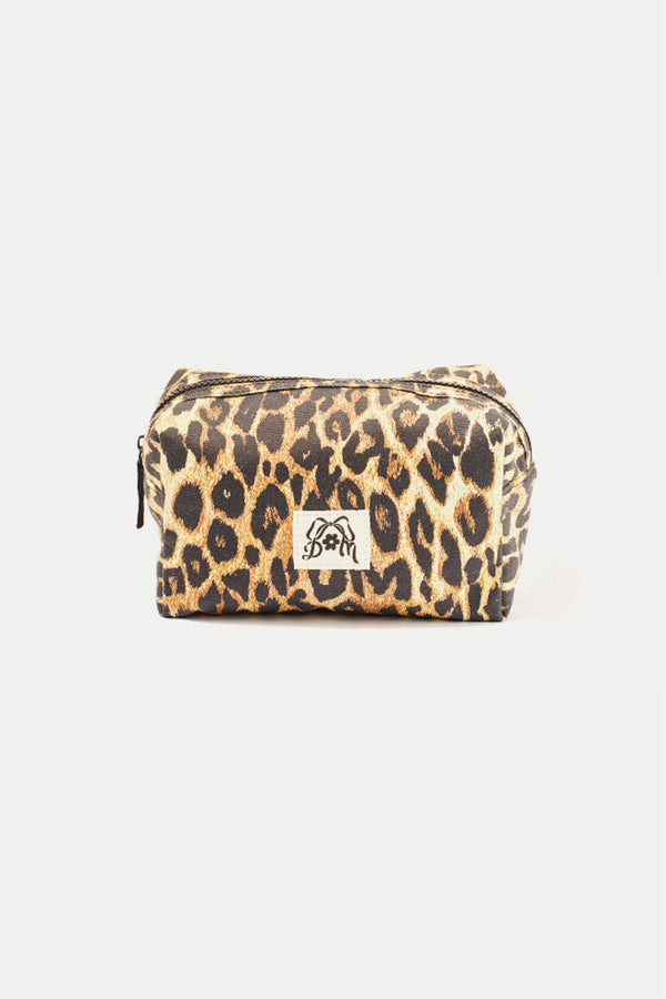 Leopard Print Make Up Bag