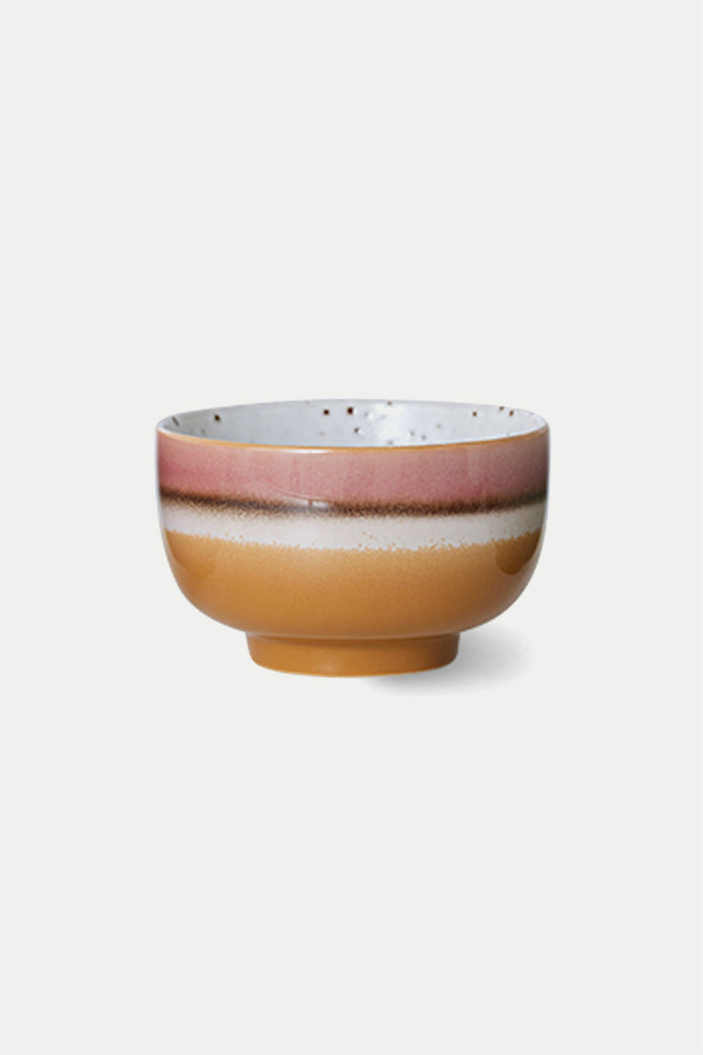 HKLIVING Brown 70s Ceramics Noodle Bowl 