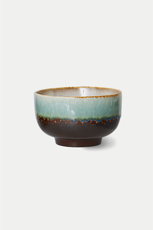 HKLIVING Blue 70s Ceramics Noodle Bowl 