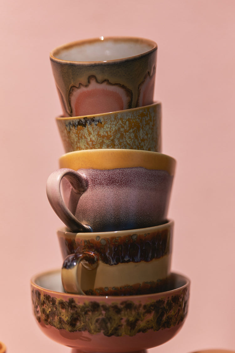 Sunset 70s Ceramics Cappuccino Mug