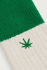 Dark Green Hemp Peu Socks