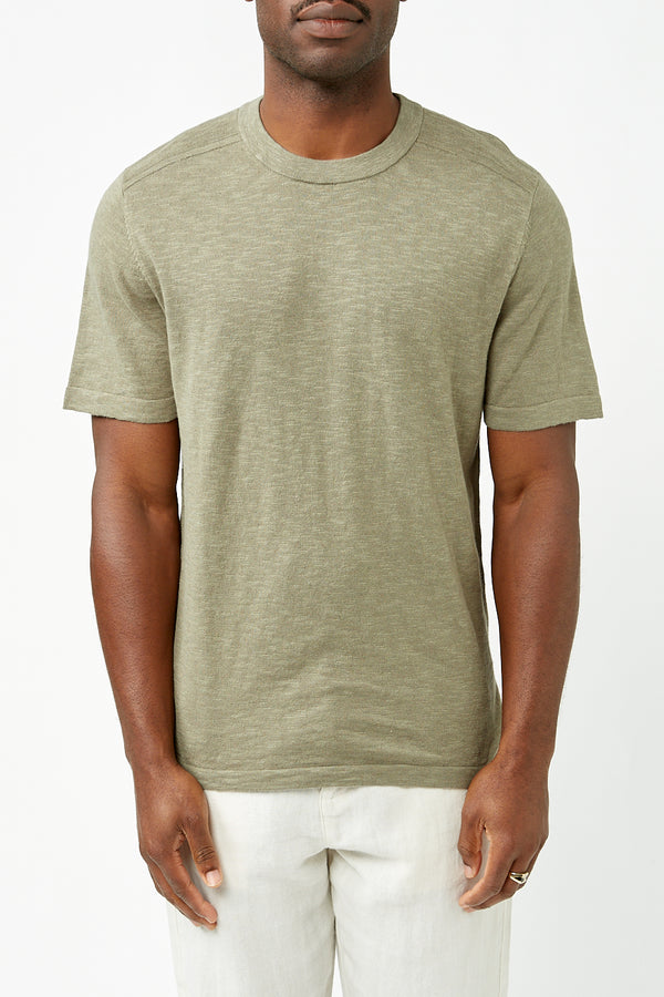 Vetiver Berg Linen Knit Tee