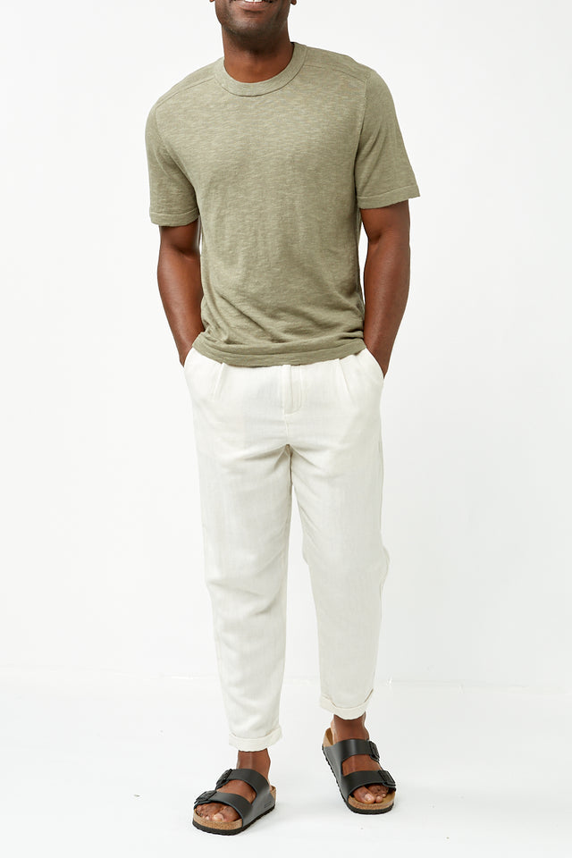 Vetiver Berg Linen Knit Tee