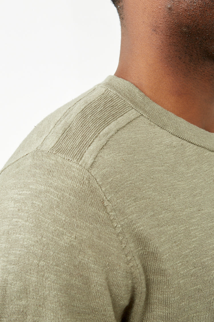 Vetiver Berg Linen Knit Tee