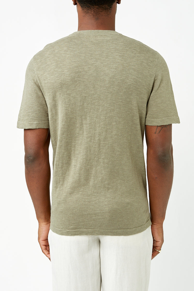 Vetiver Berg Linen Knit Tee