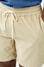 Cream Cord Shorts