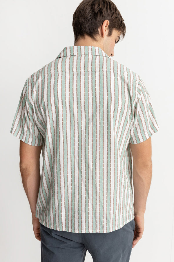 Sea Green Vacation Stripe Shirt