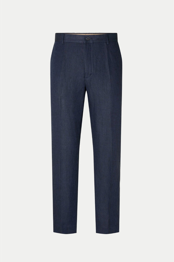 Navy Will Linen Trousers