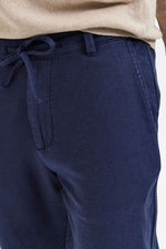 Dark Sapphire Brody Linen Pants
