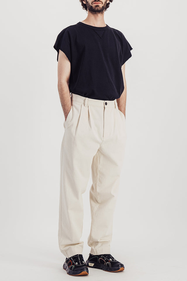 Off White Double Pleat Pants